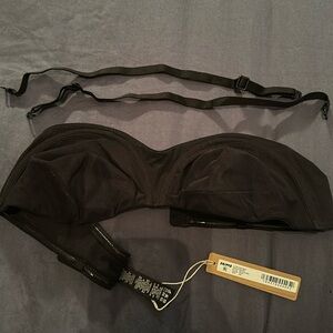 SKIMS ULTRA FINE MESH STRAPLESS BRA | ONYX